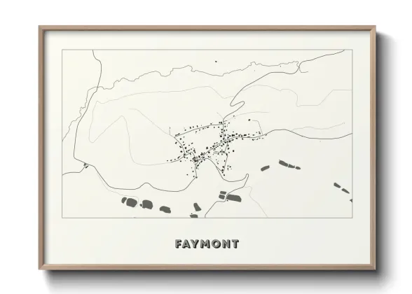 Une affiche de carte sur Faymont