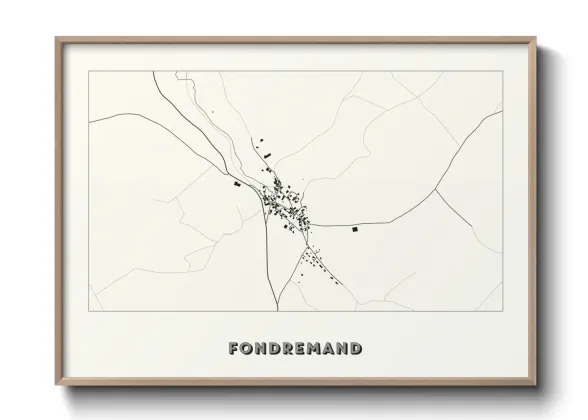 Une affiche de carte sur Fondremand