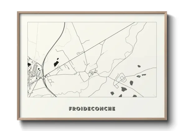 Une affiche de carte sur Froideconche