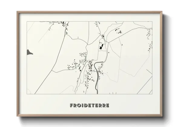 Une affiche de carte sur Froideterre