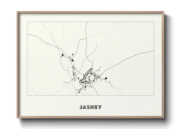 Une affiche de carte sur Jasney