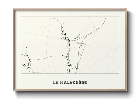 Une affiche de carte sur La Malachère
