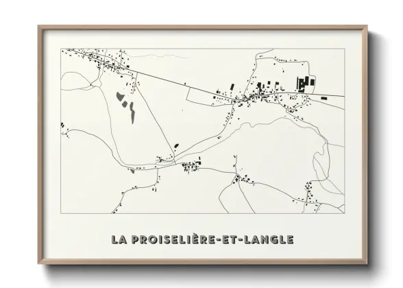 Une affiche de carte sur La Proiselière-et-Langle