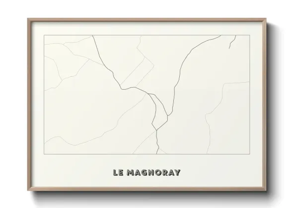 Une affiche de carte sur Le Magnoray