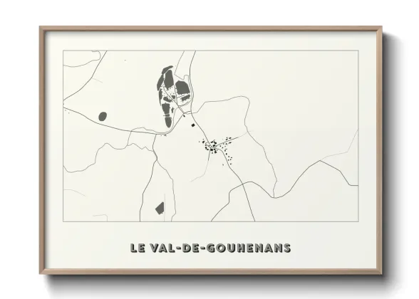 Une affiche de carte sur Le Val-de-Gouhenans