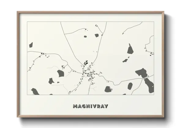 Une affiche de carte sur Magnivray