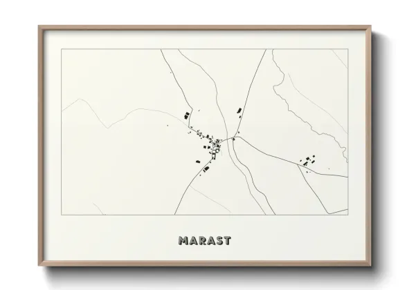 Une affiche de carte sur Marast