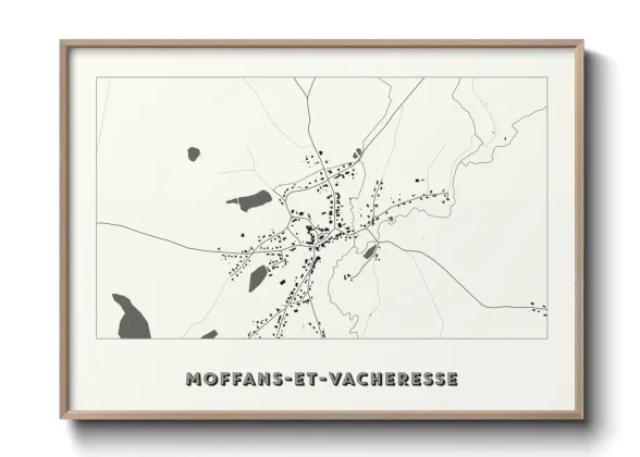 Une affiche de carte sur Moffans-et-Vacheresse
