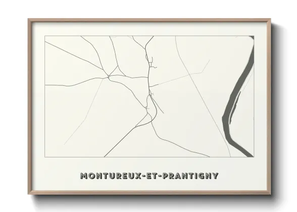 Une affiche de carte sur Montureux-et-Prantigny