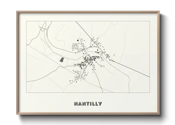 Une affiche de carte sur Nantilly