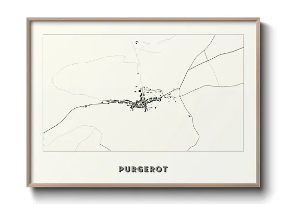 Une affiche de carte sur Purgerot