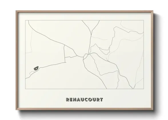 Une affiche de carte sur Renaucourt