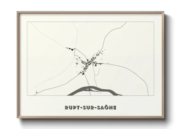 Une affiche de carte sur Rupt-sur-Saône