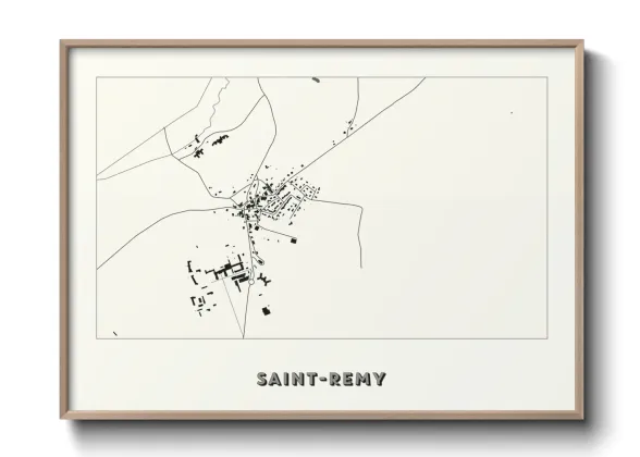 Une affiche de carte sur Saint-Remy
