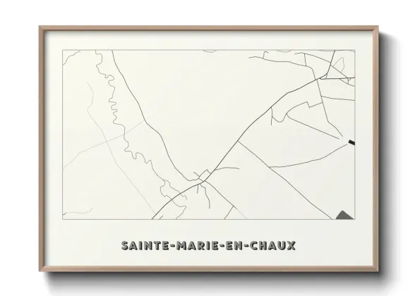 Une affiche de carte sur Sainte-Marie-en-Chaux