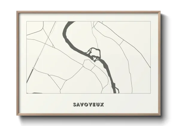 Une affiche de carte sur Savoyeux