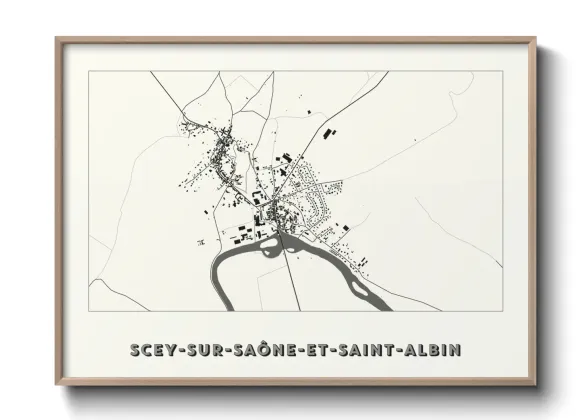 Une affiche de carte sur Scey-sur-Saône-et-Saint-Albin