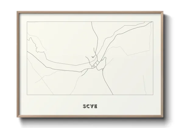 Une affiche de carte sur Scye