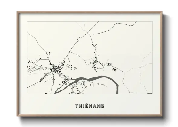 Une affiche de carte sur Thiénans