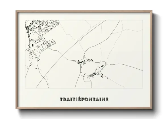 Une affiche de carte sur Traitiéfontaine