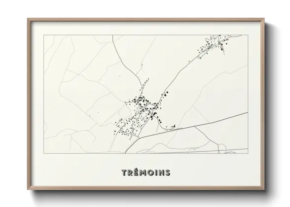 Une affiche de carte sur Trémoins
