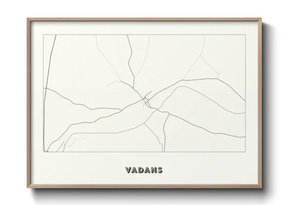 Une affiche de carte sur Vadans