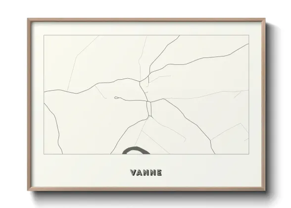 Une affiche de carte sur Vanne