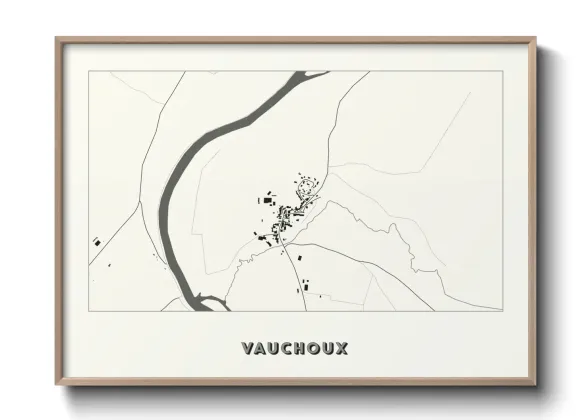 Une affiche de carte sur Vauchoux