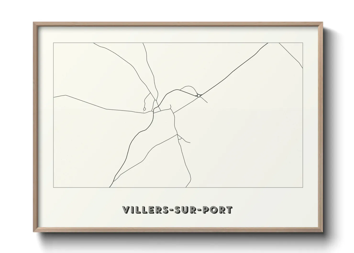 Un poster carteVillers-sur-Port