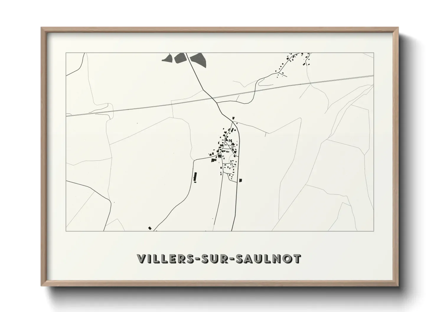 Un poster carteVillers-sur-Saulnot