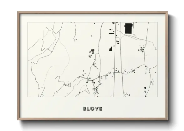 Une affiche de carte sur Bloye