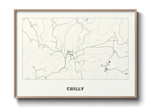 Une affiche de carte sur Chilly