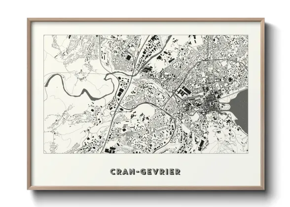 Une affiche de carte sur Cran-Gevrier