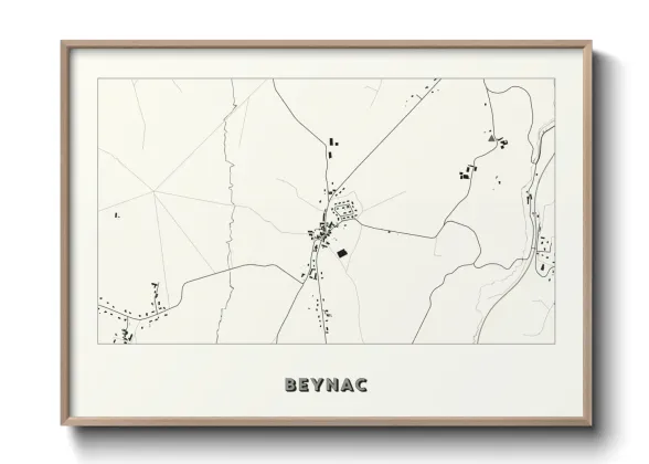 Une affiche de carte sur Beynac