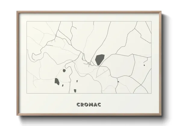 Une affiche de carte sur Cromac
