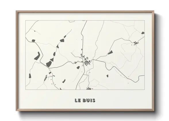 Une affiche de carte sur Le Buis