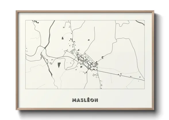 Une affiche de carte sur Masléon