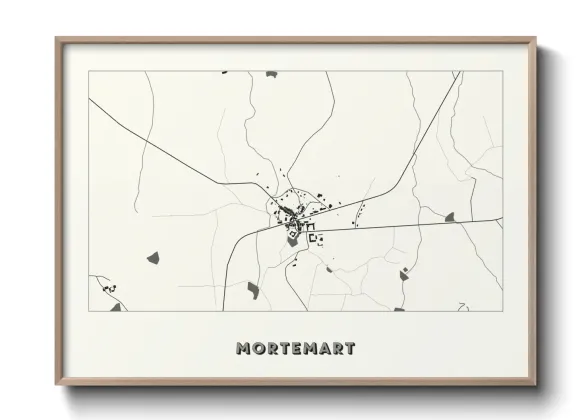 Une affiche de carte sur Mortemart