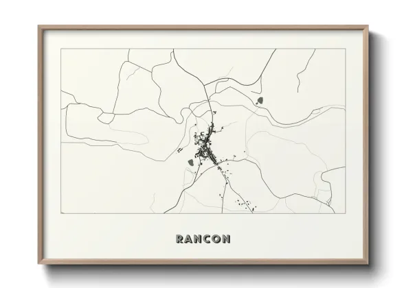 Une affiche de carte sur Rancon