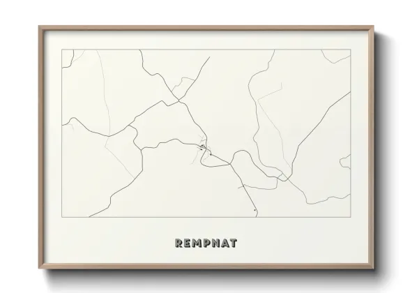 Une affiche de carte sur Rempnat