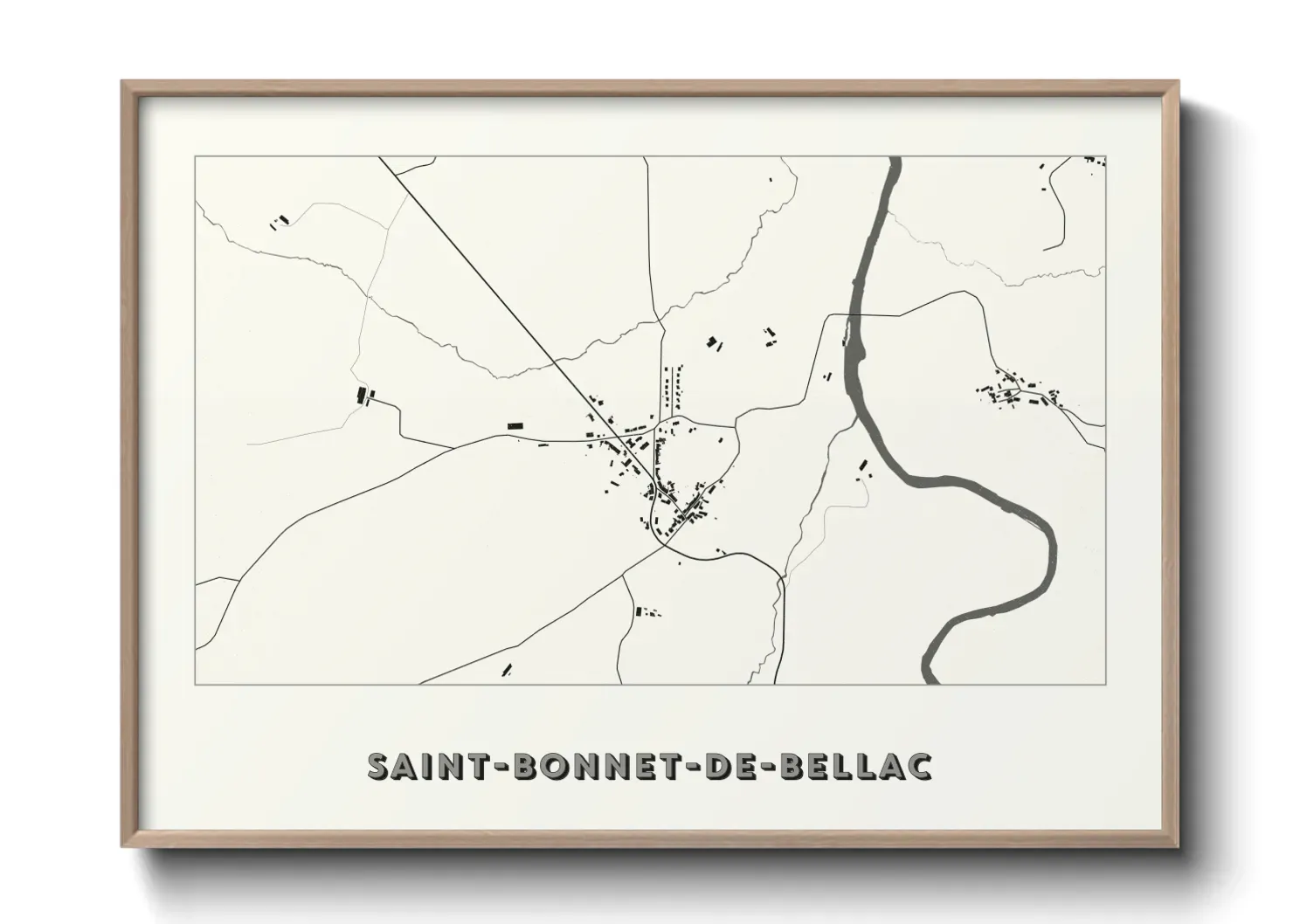 Un poster carteSaint-Bonnet-de-Bellac