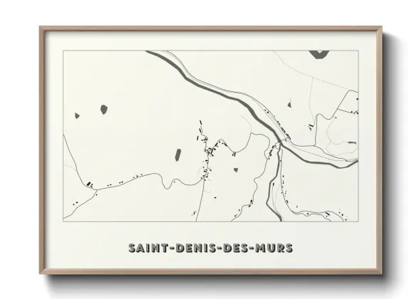 Une affiche de carte sur Saint-Denis-des-Murs