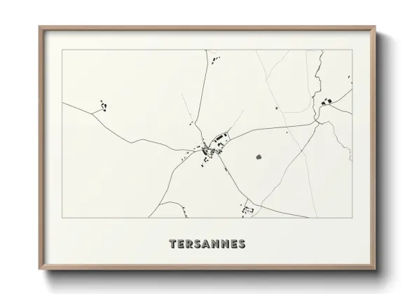 Une affiche de carte sur Tersannes
