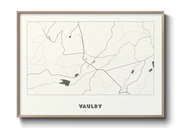 Une affiche de carte sur Vaulry
