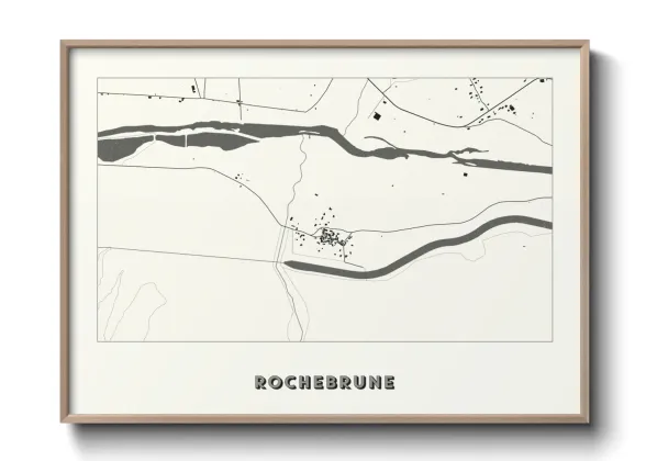 Une affiche de carte sur Rochebrune