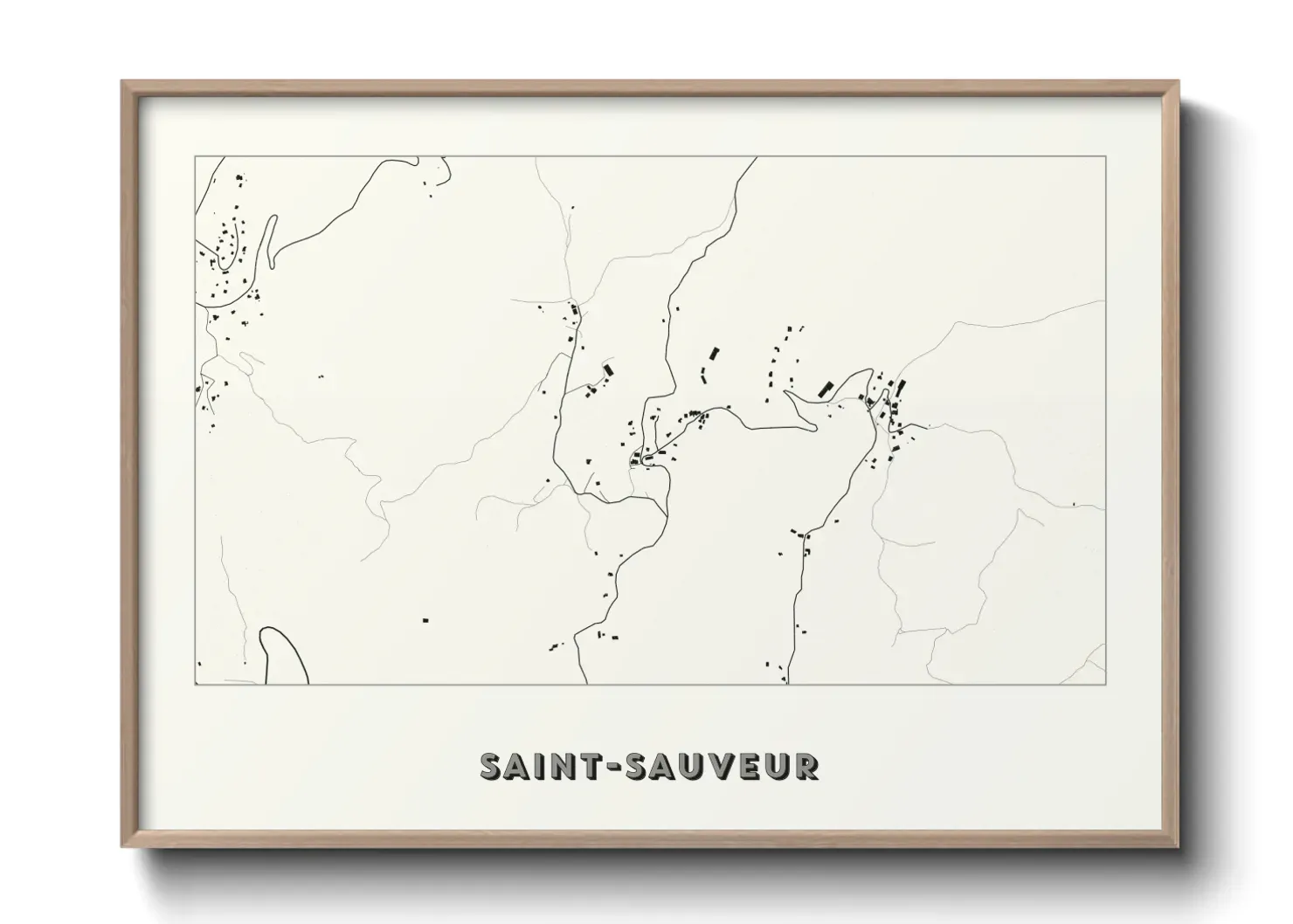 Un poster carteSaint-Sauveur