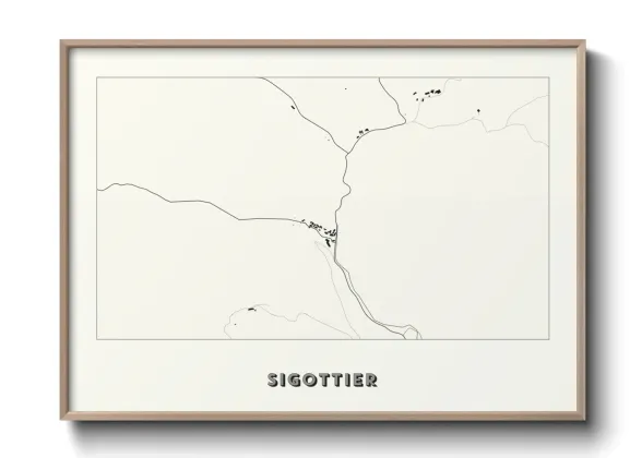 Une affiche de carte sur Sigottier