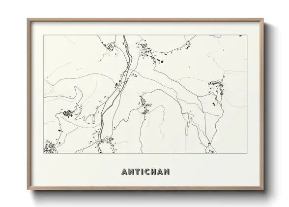 Une affiche de carte sur Antichan