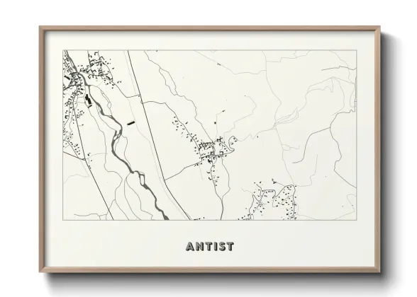 Une affiche de carte sur Antist