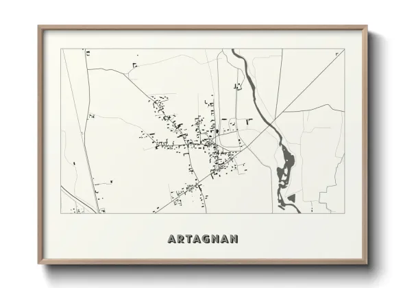 Une affiche de carte sur Artagnan
